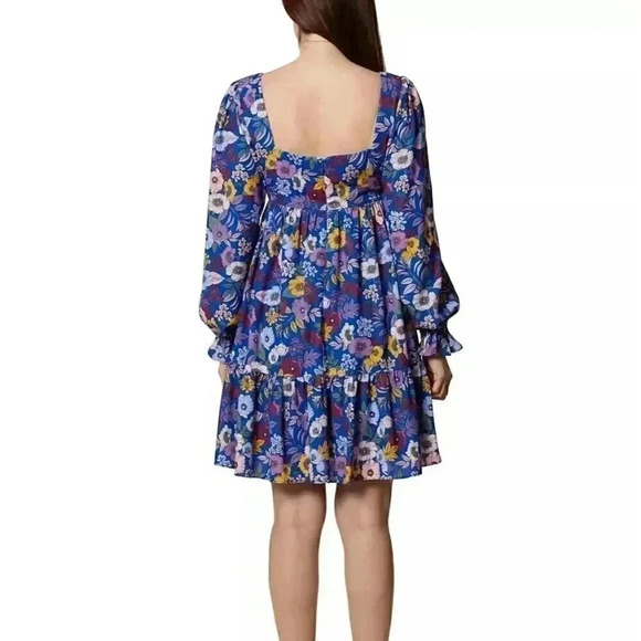 BCBGeneration Balloon-Sleeve Babydoll Dress  sz 14 - Picture 3 of 7